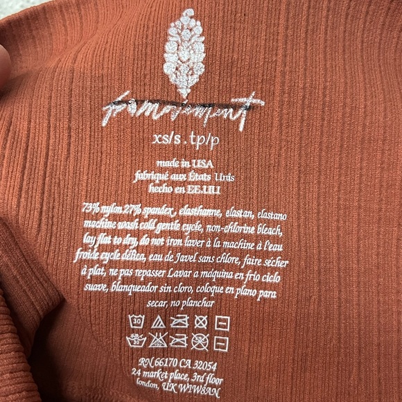FP Movement by Free People Rust High-Waisted Shorts. - Picture 7 of 7